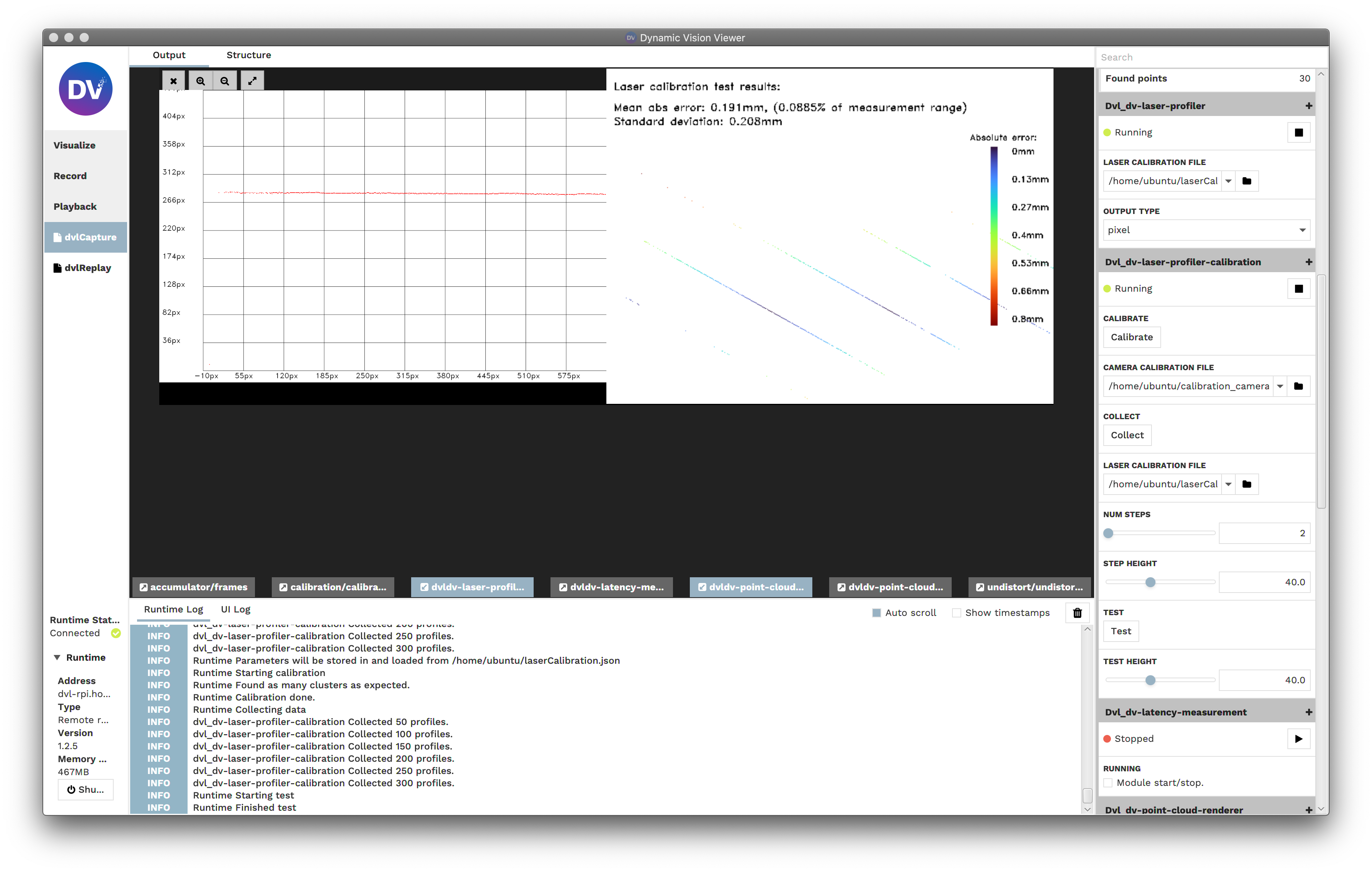 DVL-5000 Calibration Results